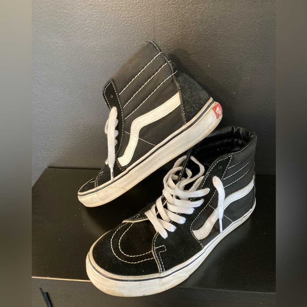Black Vans Size 8